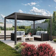 PRIMEYARD 4x3m Pergola Deluxe, lamelowa, antracyt - (GFPV01123)