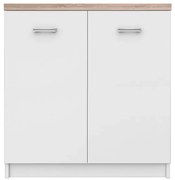 Biała komoda z półkami L2-F68