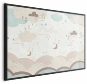 Plakat Bajkowa noc 30x21cm z ramą czarną bez marginesu ARTGEIST B