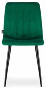 Krzesło LAVA - ciemna zieleń aksamit x 1