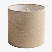 Abażur Z Tkaniny Arlina Nature & Ø30 Cm - ↑30 Cm - Sklum
