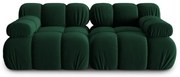Zielona aksamitna sofa 188 cm Bellis – Micadoni Home