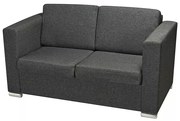 Dwuosobowa ciemnoszara sofa loftowa P0-P34