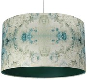 Zielona lampa wisząca z kloszem w kwiaty - 5X S371 Z4-T08