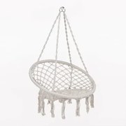 Wiszący Fotel Z Bambusa Bahli Distressed White - Sklum