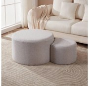 Eglo 424131 - Zestaw 2 taboretów MAHALEVONA pr. 45,5/70 cm szary