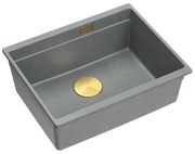 Zlewozmywak granitowy Logan 100 Szary Metalik