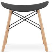 Taboret KORFU - czarny x 1