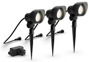 Philips - Zestaw 3x LED reflektor ogrodowy GARDENLINK LED/6W/230V 2700K IP44