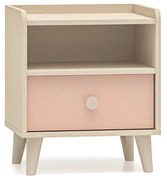 Szafka nocna dziecięca MELLY 10 różowa ML MEBLE