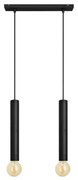 Żyrandol na lince TUBA 2xE27/15W/230V czarny