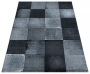 Dywan nowoczesny Costa Kwadraty szaro-czarne 160 cm x 230 cm