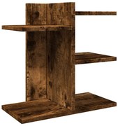 Nadstawka na biurko z półkami przydymiony dąb P8-B19