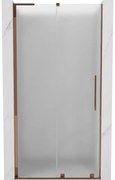 Mexen Velar L drzwi prysznicowe rozsuwane 90 cm, szron, różowe złoto - 871-090-003-31-60