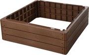 Podwyższona rabata Renton brązowy, 75,6 x 75,6 x wys. 25 cm