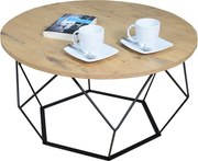 Stolik kawowy w stylu loft dąb lancelot T8-Z85