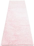 Jasnoróżowy chodnik dywanowy włochacz N6-C85