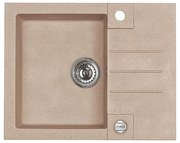 ALVEUS 1090950 - Zlew kuchenny ROCK 59,5x47,5 cm granit/beżowy