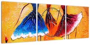 Obraz - Obraz olejny, baletki (z zegarem) (90x30 cm)