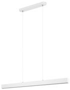 Biała lampa wisząca LED 76cm z metalu W76LED-4K-WEIß wymienny LED wyso