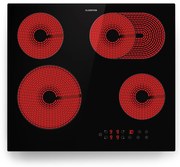 Klarstein Virtuosa Roast 60cm Płyta szklano-ceramiczna 4 Strefy gotowania Czarny