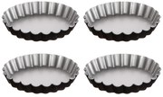 Foremki do tartaletek metalowe Ø 12 cm, 4 szt.