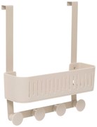 Półka prysznicowa bez wiercenia na drzwi kabiny EASY beżowa, 30 x 11,5 x 33,8 cm