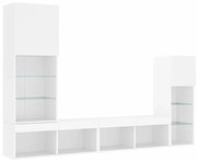 4-częściowy zestaw mebli w kolorze białym - Bisco