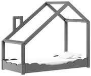 Drewniane łóżko dziecięce domek M1-N11