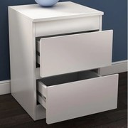 Stolik nocny biały 40x39x55 calisto