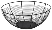 Koszyk na owoce czarny Contemp, metalowy