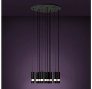 Eglo 39708 - LED Żyrandol na lince BERNABETA 10xGU10/4,6W/230V czarny