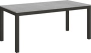 Stół rozkładany 180/284x90 cm Everyday Evolution cementu rama i nogi antracytowe