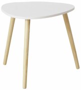 Drewniany stolik kawowy na 3 nogach VISBY, 45 x 48 cm