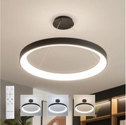 Brilagi - ściemnialny żyrandol LED FALCON II LED/108W/230V 3000-6500K Ø 80 cm czarny + pilot