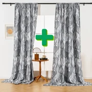 Zasłony designerskie PERUN 140x270 cm (2 szt.), wzorzyste
