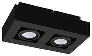 Eglo 31063 - LED oprawa punktowa MENDOZA 2xLED/4,7W/230V 3000K czarna