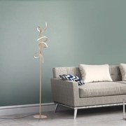 Designerska lampa podłogowa mosiądz w tym LED i ściemniacz - KrisscrossDesignerski Oswietlenie wewnetrzne