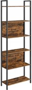 Industrialny metalowy regał rustykalny brąz S5-A08