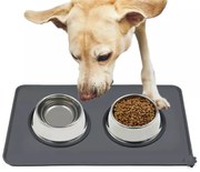 Antypoślizgowa mata pod miski prostokątna 48x30cm