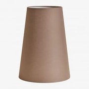 Ekran Do Lampy Z Tkaniny Mallorca Moka Brown & Ø30 Cm - Sklum