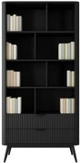 Czarny regał na książki glamour W7-H08