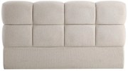 Zagłówek łóżka 140 cm - Teksturowana tkanina - Beżowy - DAMADO by Pascal Morabito