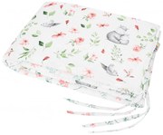 Ochraniacz Do łóżeczka Na Szczebelki, 180x30 - Bawełna 100% - Hipki + Kwiaty
