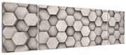 Obraz - Sześciokąty w betonie (170x50 cm)