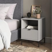 Stolik nocny szary 40x38.1x55 eliza
