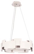 Lampa wisząca, biała, nowoczesna TORINO WHITE 24W LED