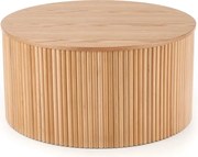 Stolik kawowy okrągły Tamis 80 cm - naturalny