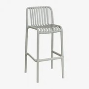 Krzesło Barowe Wendell Stackable Polypropylene Awokado & ↑75 Cm - Sklum