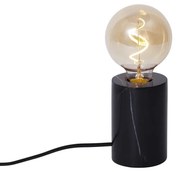 Nowoczesna lampa stołowa czarny marmur - Marissa